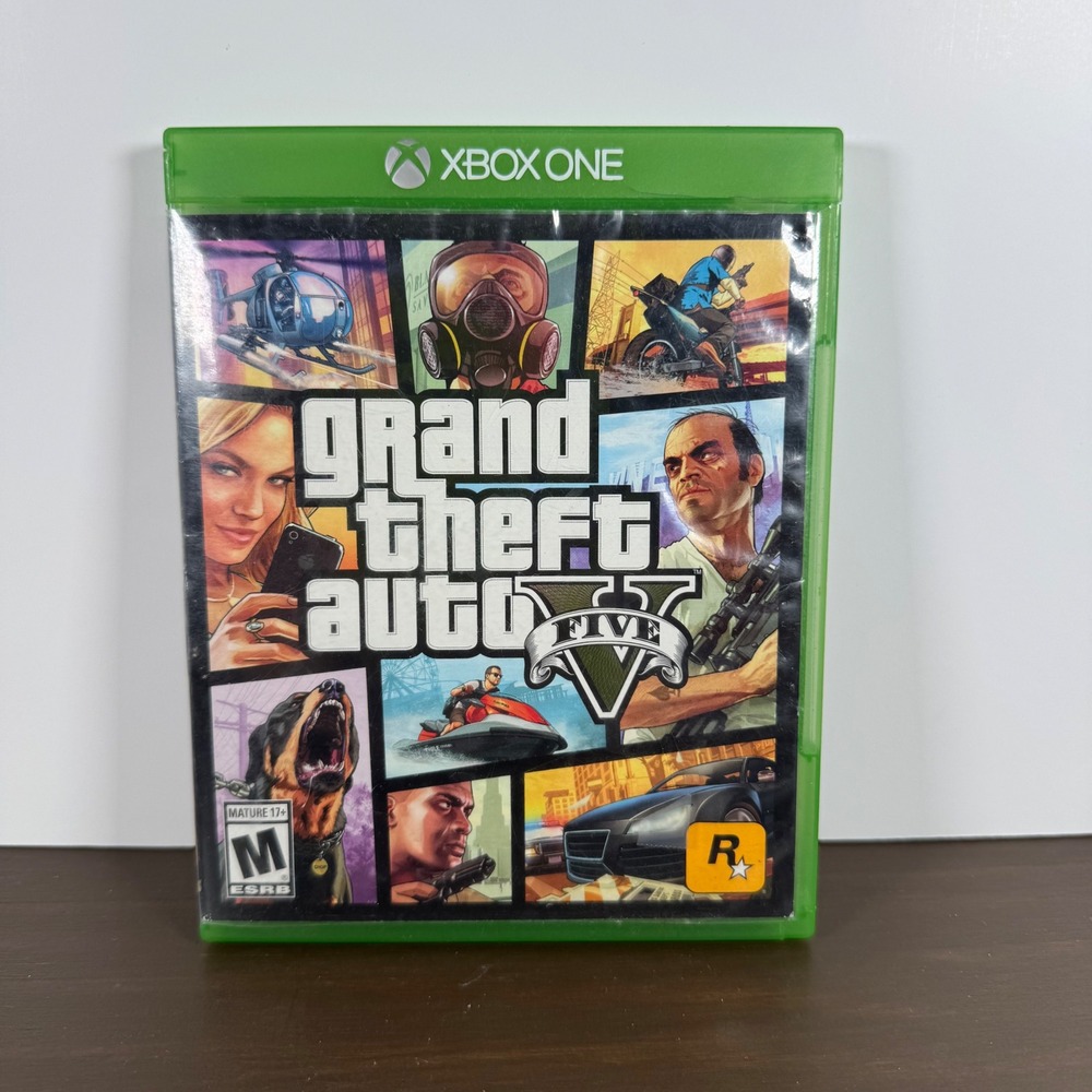 Xbox One Grand Theft Auto GTA V Video Game Action Rockstar Pre Owned